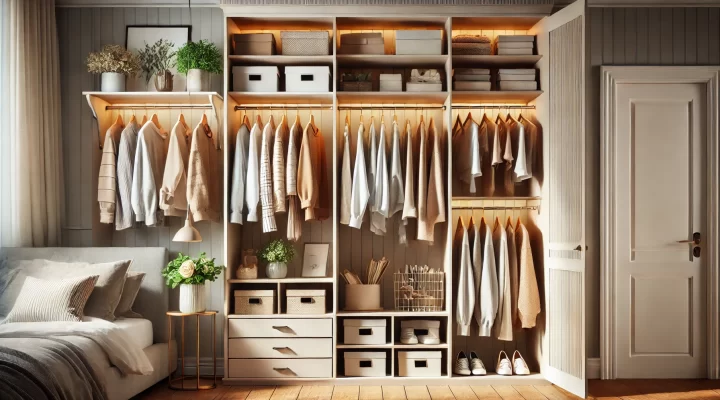 Como Organizar Seu Armário e Torná-lo uma Peça de Decoração